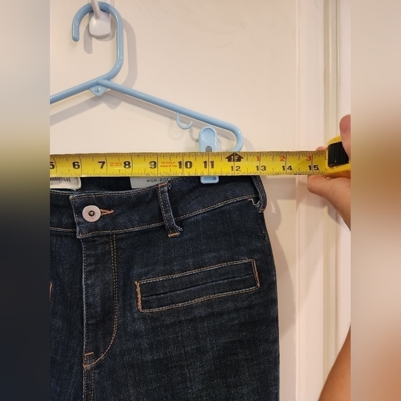 Pilcro by Anthropologie Zipper and Detail Ankle High Rise Skinny Jeans Sz 26 - Picture 8 of 12